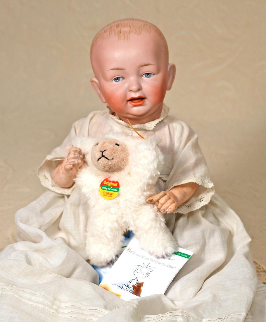 GERMAN BISQUE CHARACTER BABY BY HERTEL & SCHWAB WITH (1 of 1)