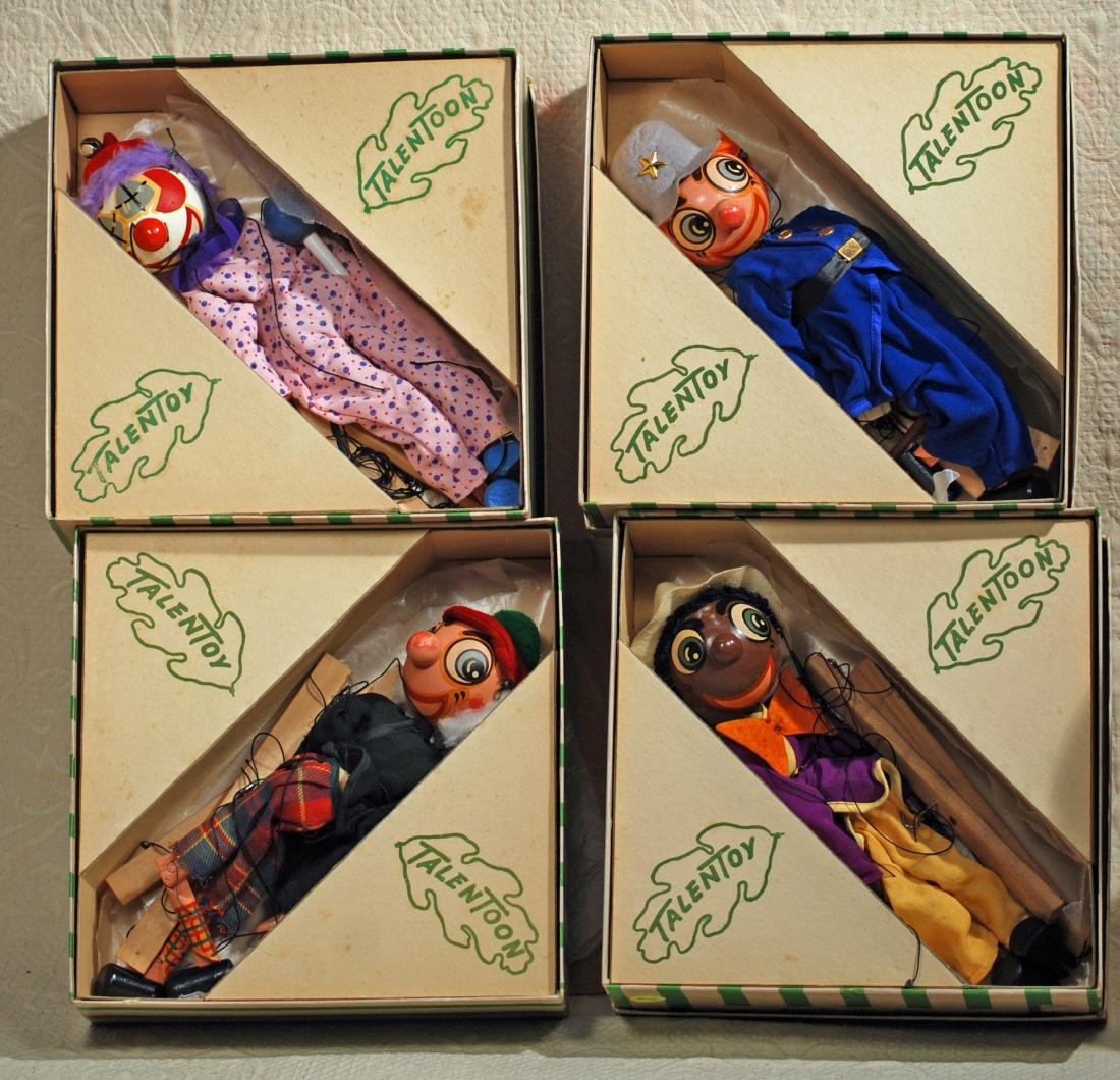 SET OF FOUR MINT-IN-BOX "TALEN TOON PUPPETS" BY (1 of 1)