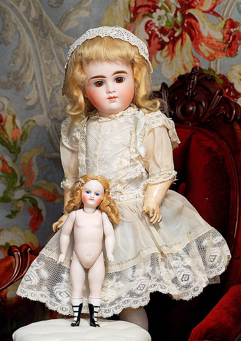 GERMAN BISQUE CLOSEDMOUTH DOLL BY KESTNER Marks 7 16