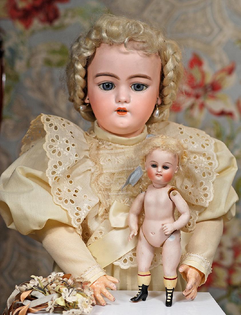 GERMAN ALL-BISQUE DOLL BY KESTNER WITH SWIVEL NECK AND (1 of 2)