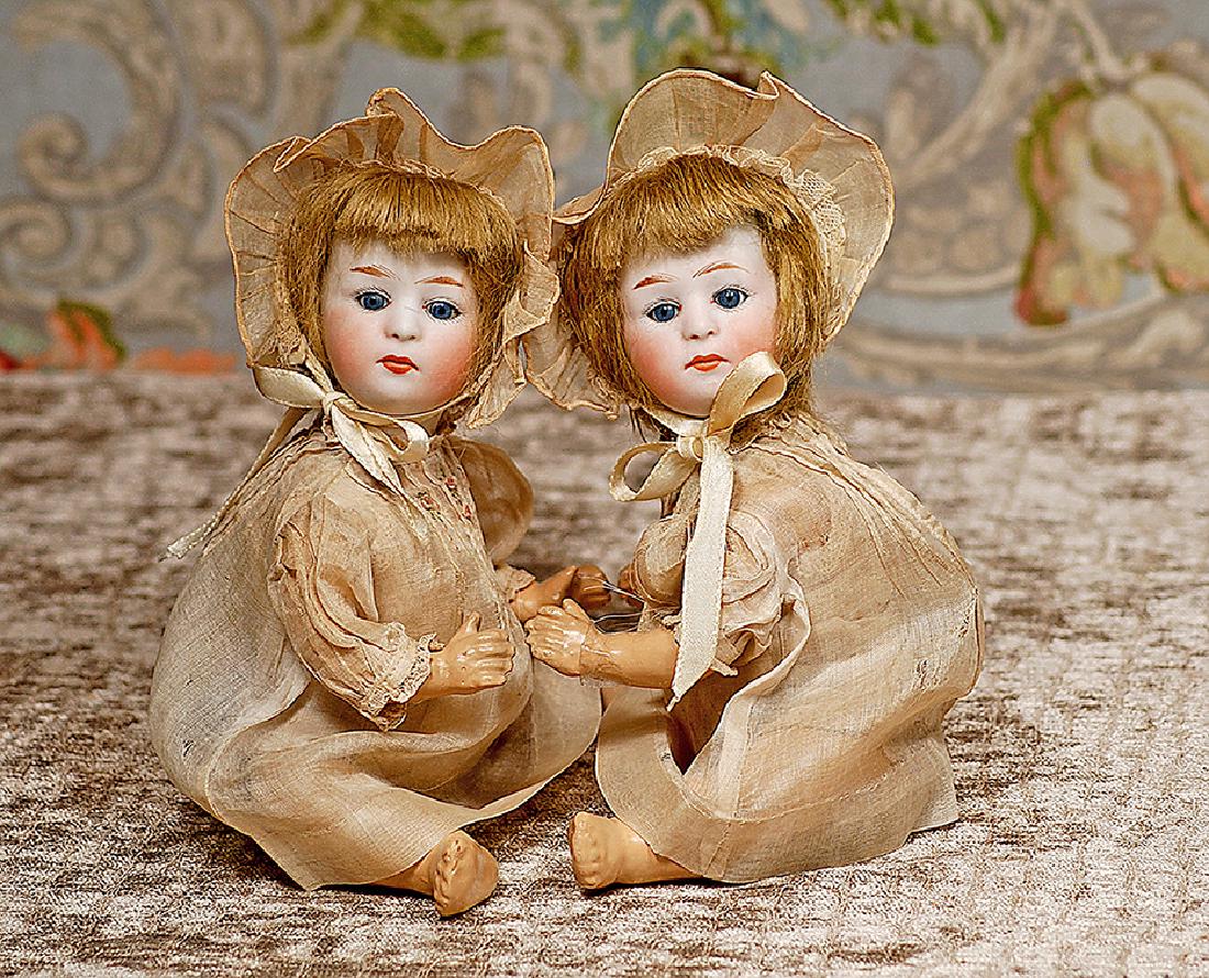 GERMAN BISQUE TWIN POUTY CHARACTERS, 7246, BY GEBRUDER (1 of 1)