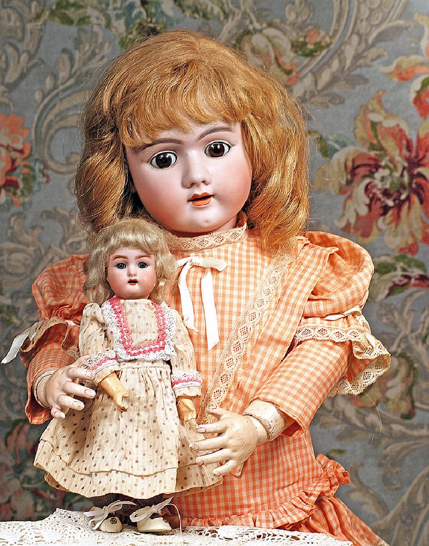 LARGE GERMAN BISQUE CHILD, 109, BY HANDWERCK Marks. (1 of 2)