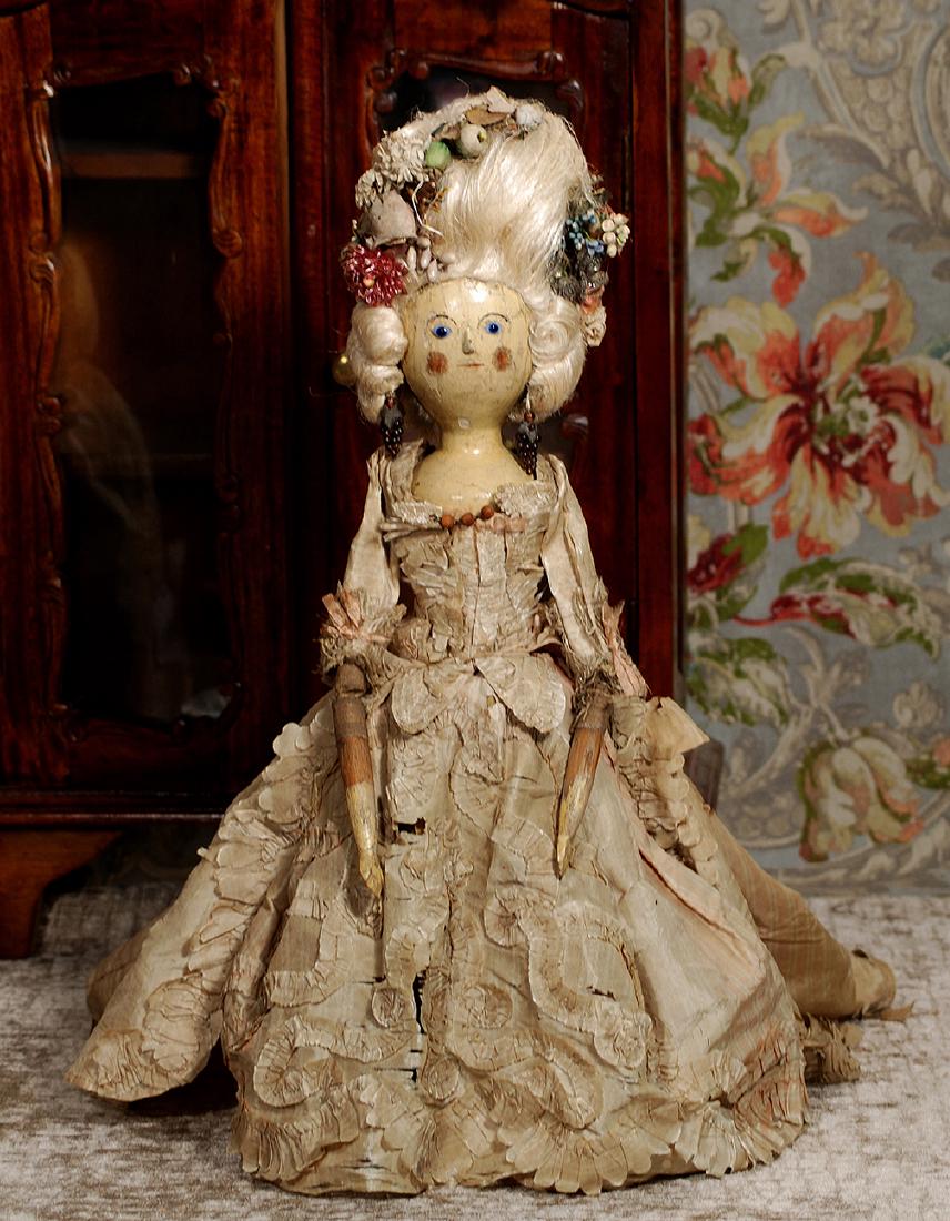 EIGHTEENTH CENTURY ENGLISH WOODEN "QUEEN ANNE" TYPE (1 of 3)