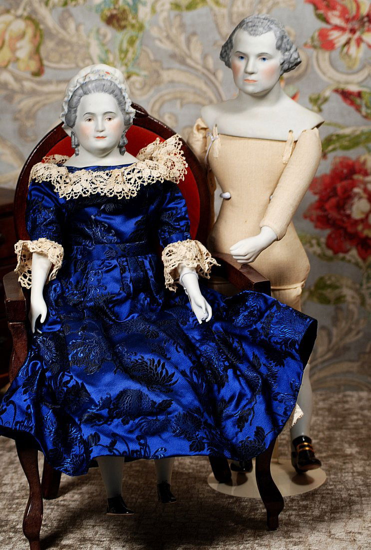 BISQUE PORTRAIT DOLLS “GEORGE AND MARTHA WASHINGTON” (1 of 1)