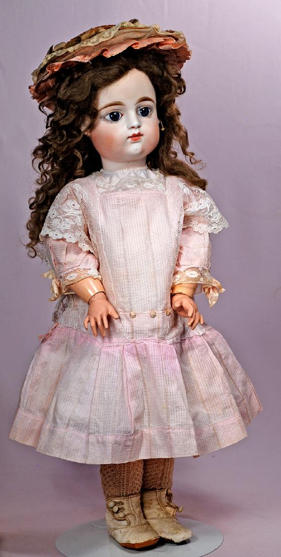 215. FRENCH BISQUE BEBE BY GAULTHIER. Marks: F.G. (in (1 of 2)