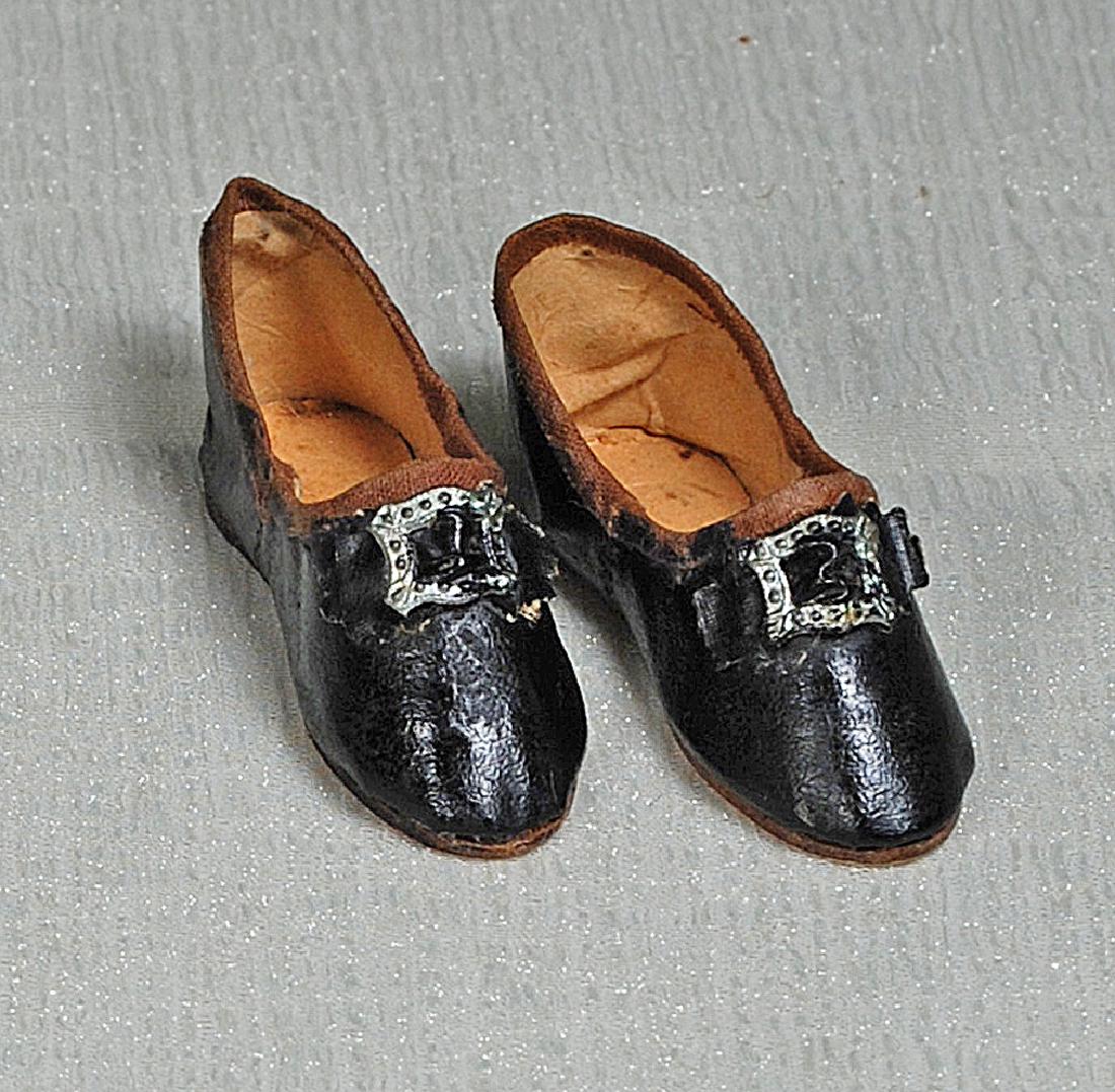 159. ANTIQUE FRENCH FASHION SLIPPERS. 2-3/8” L. (1 of 1)