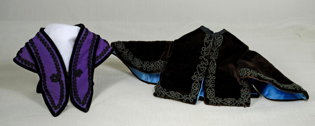 162. TWO JACKETS FOR FASHION DOLL. Purple wool jacket (1 of 1)