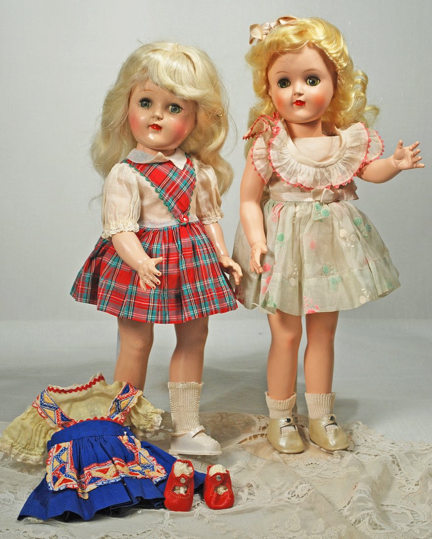 TWO HARD PLASTIC “TONI” DOLLS BY IDEAL. (1 of 1)