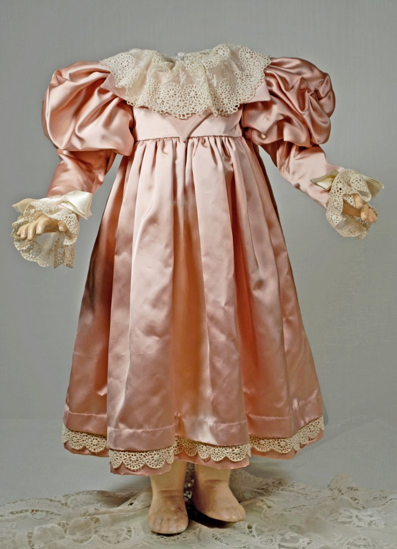 ROSE SILK DOLL DRESS (1 of 1)