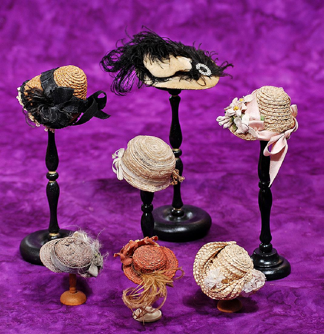 199. COLLECTION OF SMALL AND MINIATURE DOLL HATS. 2