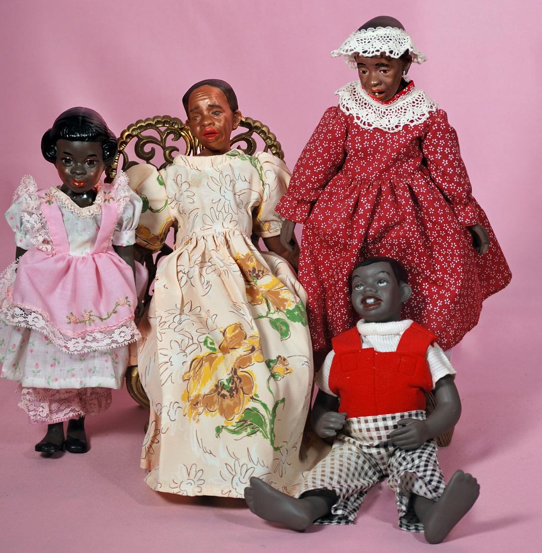 231. FOUR BISQUE DOLLS BY ARTIST MAGGIE HEAD KANE.: 231. FOUR BISQUE DOLLS BY ARTIST MAGGIE HEAD KANE. All in good condition.