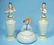 THREE PIECE GERMAN PORCELAIN DRESSER SET Includes