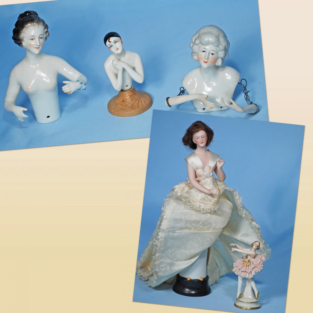 porcelain half dolls