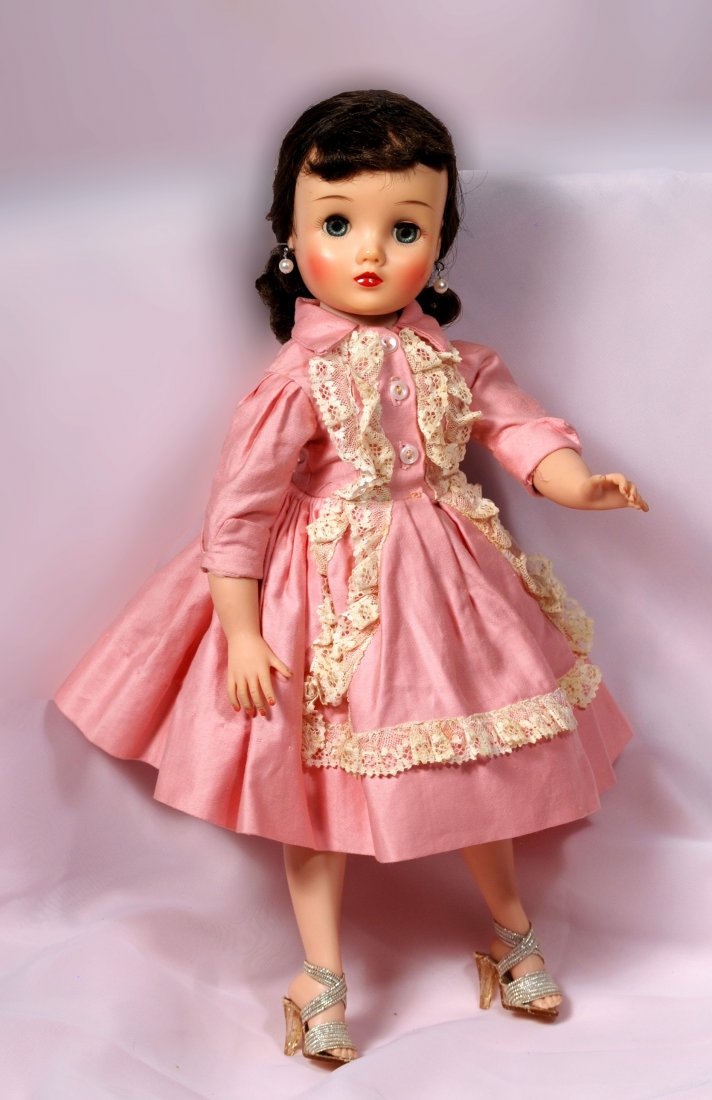 1957 ALEXANDER “ELISE” IN PINK COTTON AFTERNOON DRESS (1 of 1)