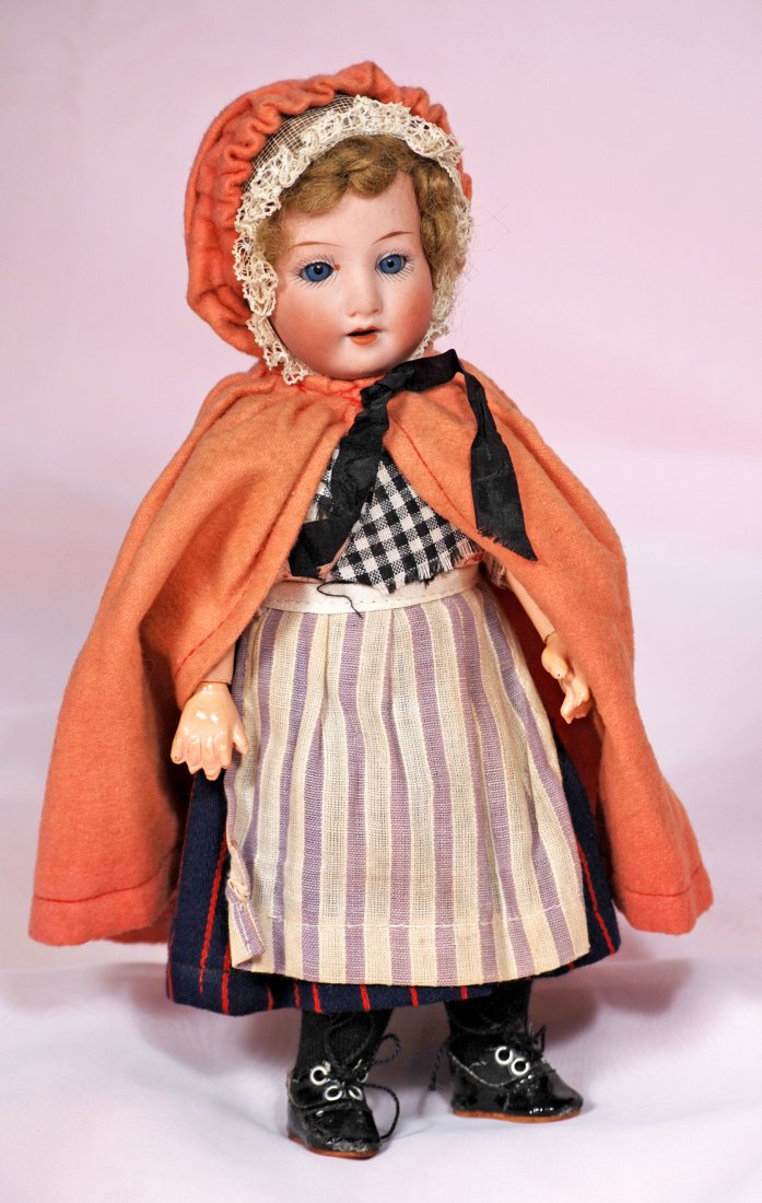 PETITE GERMAN BISQUE CHILD BY MARSEILLE IN ORIGINAL COS (1 of 1)