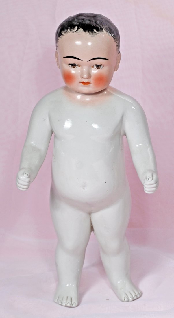 LARGE GERMAN PORCELAIN DOLL KNOWN AS "FROZEN CHARLIE" (1 of 1)
