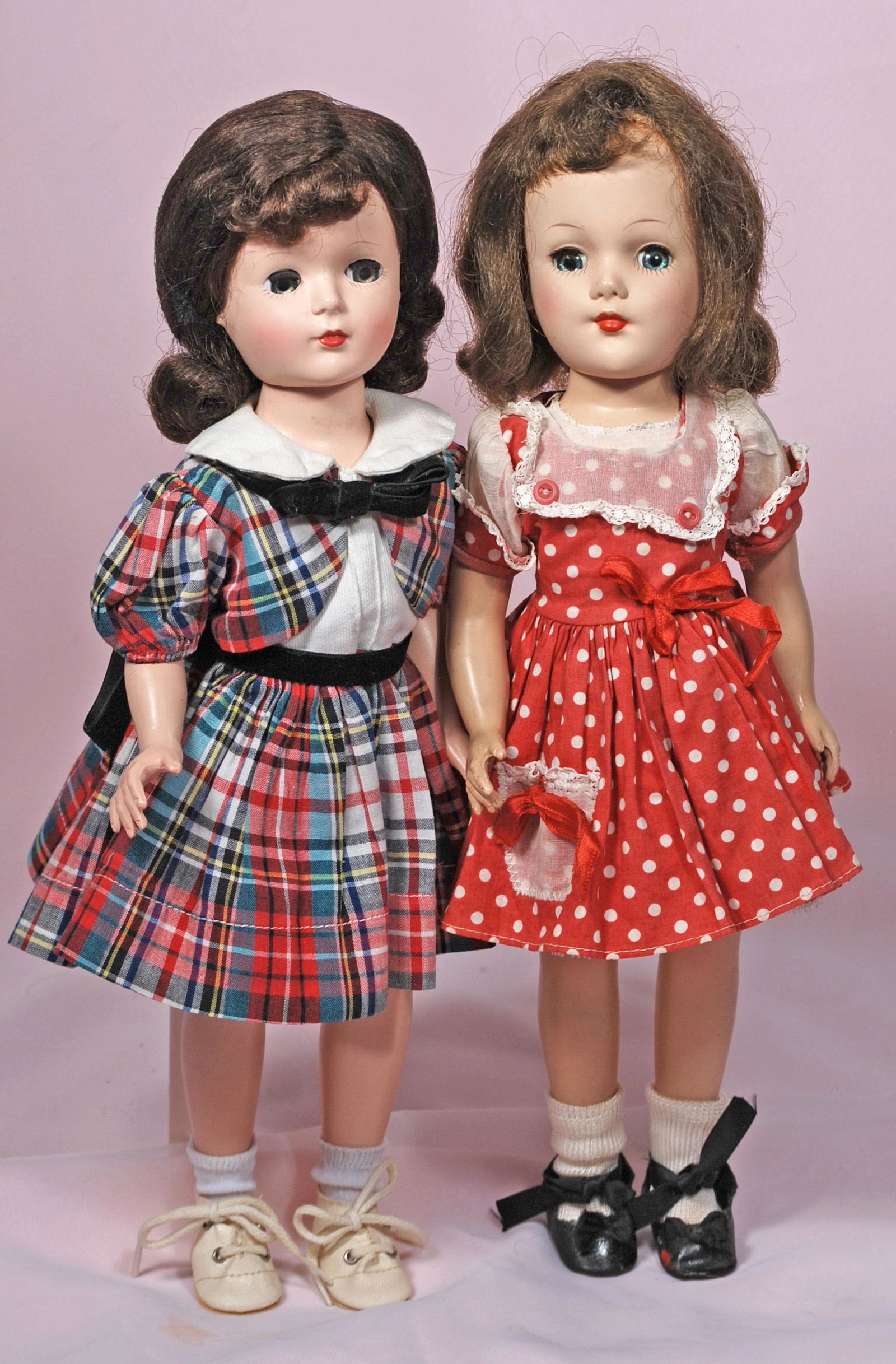 TWO HARD PLASTIC DOLLS (1 of 1)