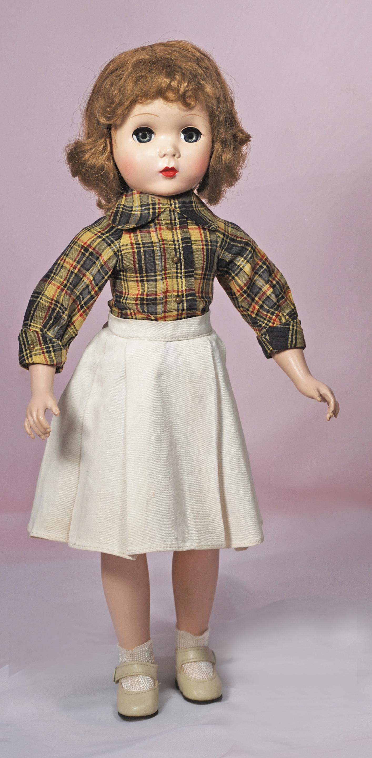ALEXANDER HARD PLASTIC MAGGIE IN PLAID BLOUSE (1 of 1)