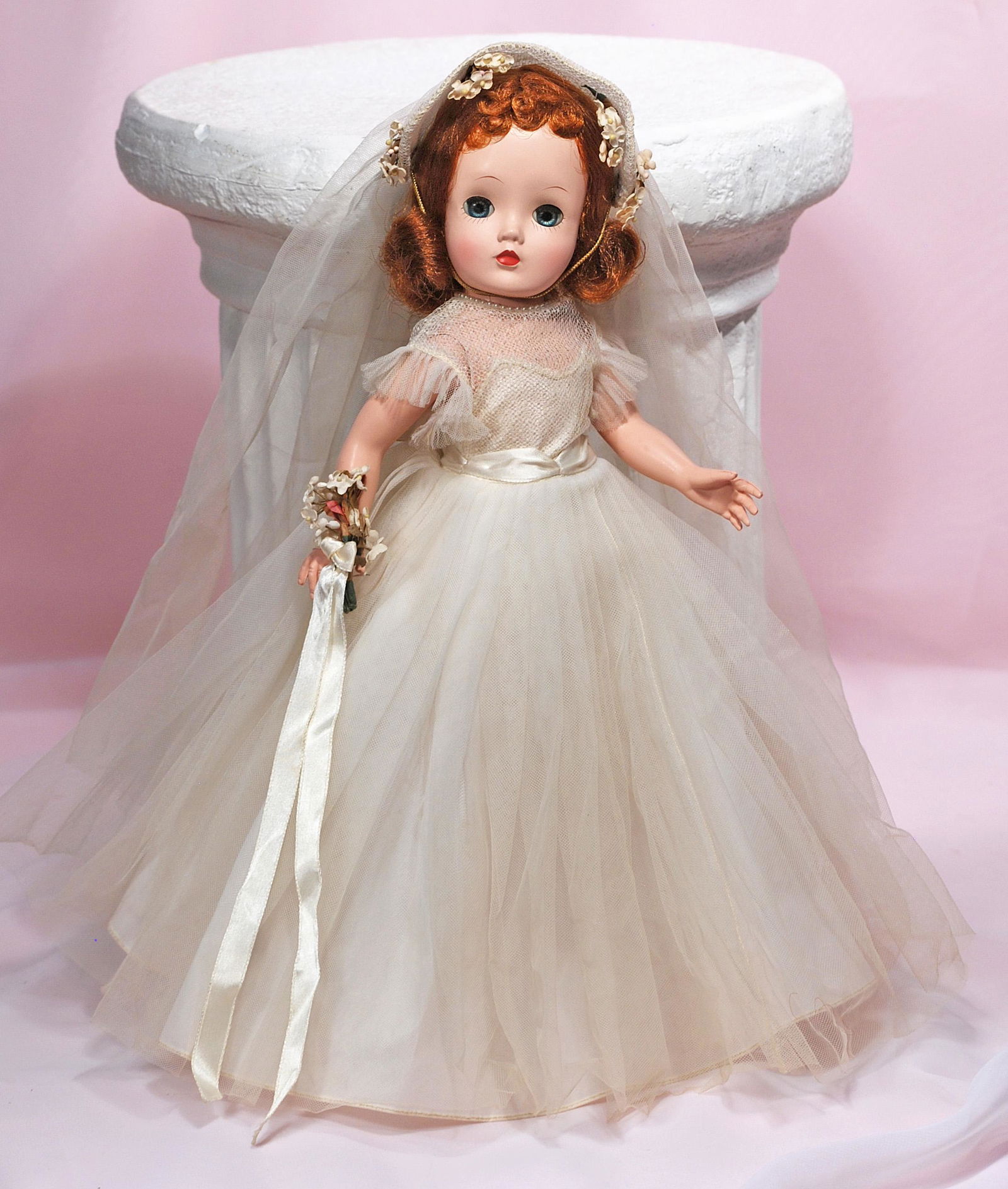 ALEXANDER WENDY BRIDE WITH CISSY FACE AND AUBURN HAIR (1 of 1)