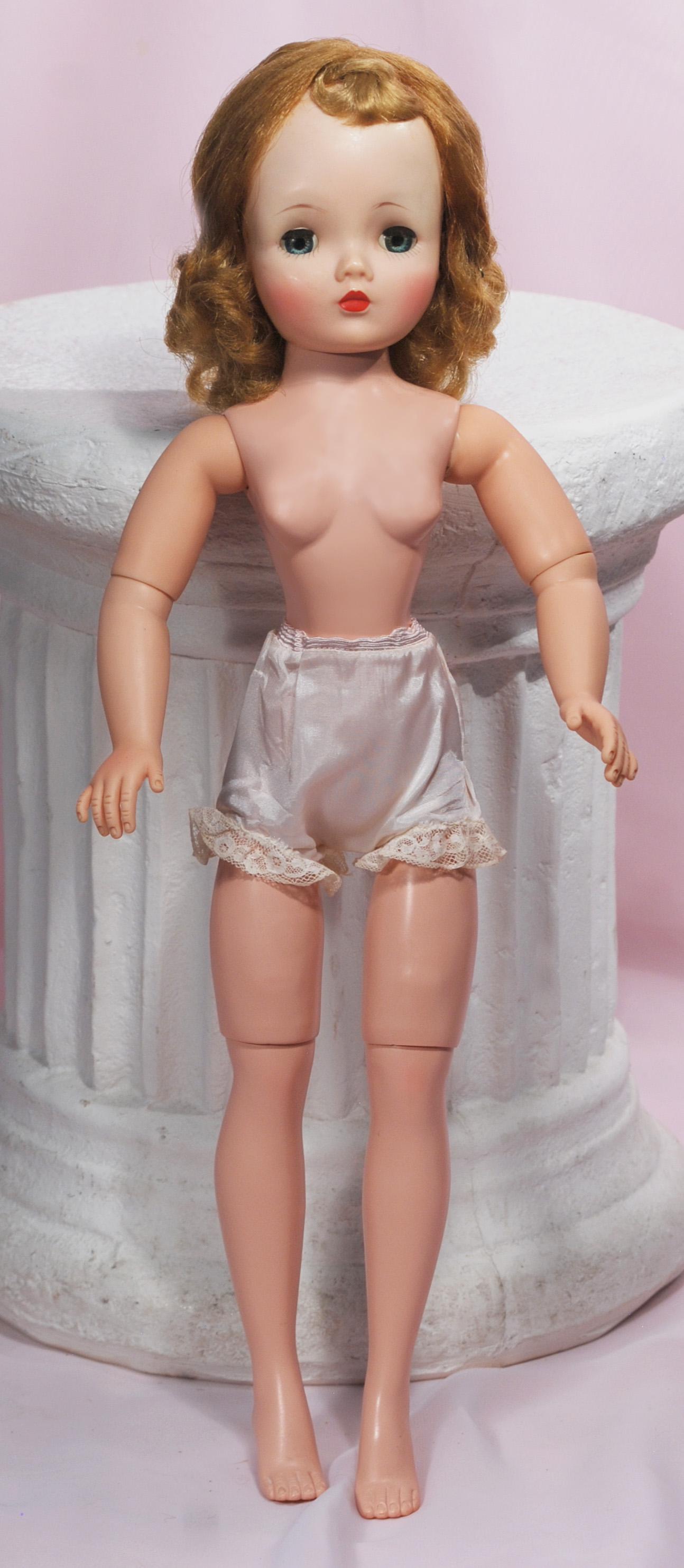 ALEXANDER BLONDE-HAIRED CISSY IN SILK PANTY (1 of 1)