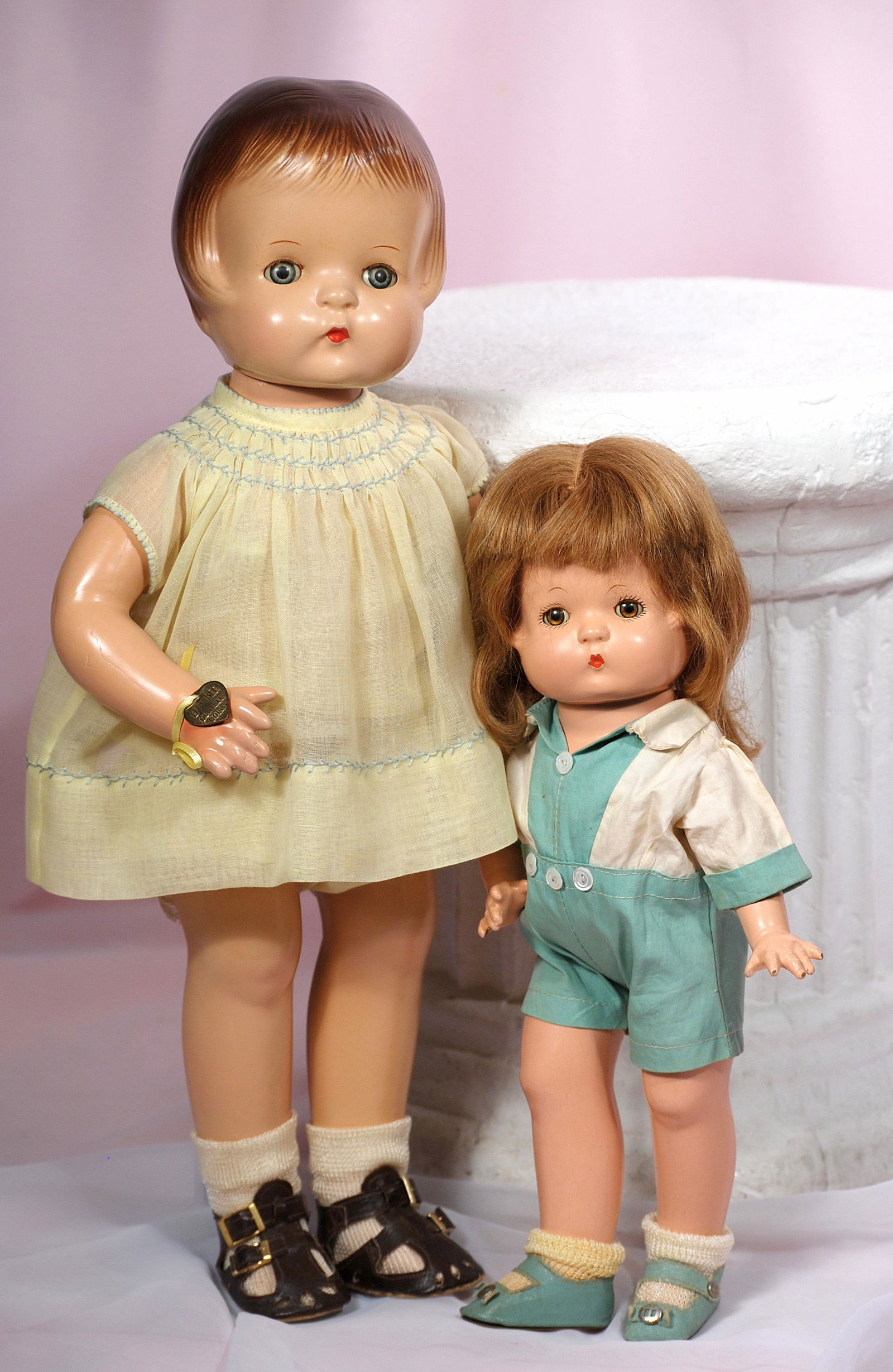 TWO COMPOSITION PATSY DOLLS BY EFFANBEE (1 of 1)
