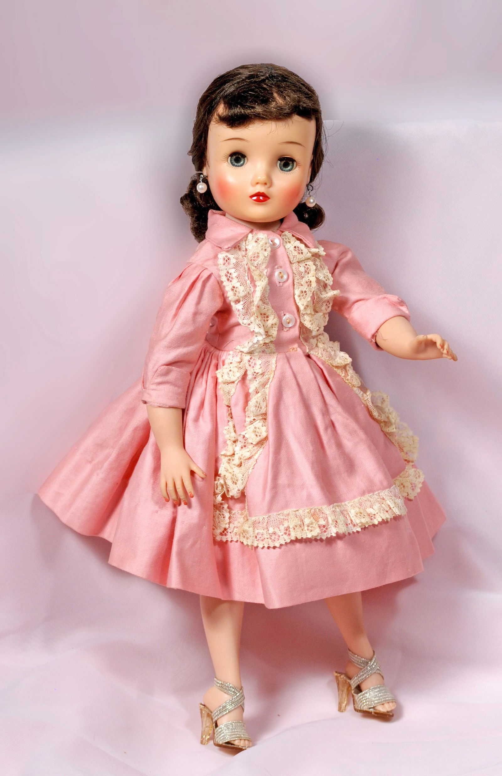 ALEXANDER "ELISE" IN PINK COTTON AFTERNOON DRESS (1 of 1)