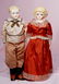 TWO GERMAN BISQUE PARIAN-TYPE DOLLS