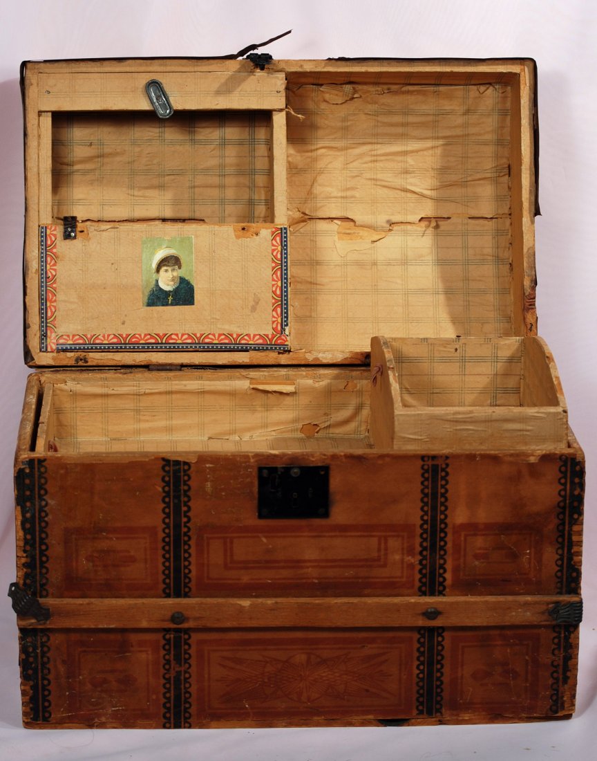 antique doll trunk