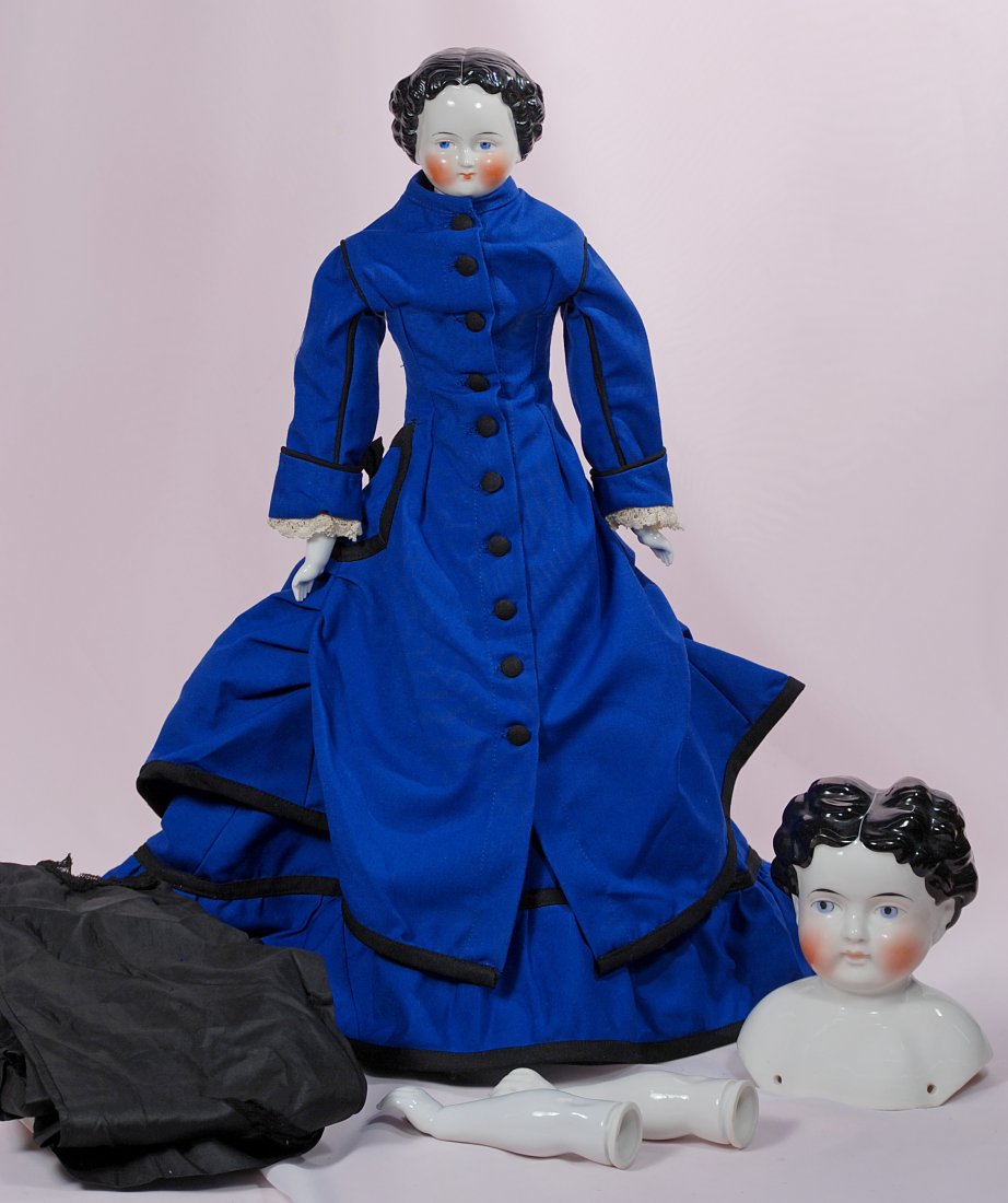 TWO CHINA DOLLS. (1 of 1)