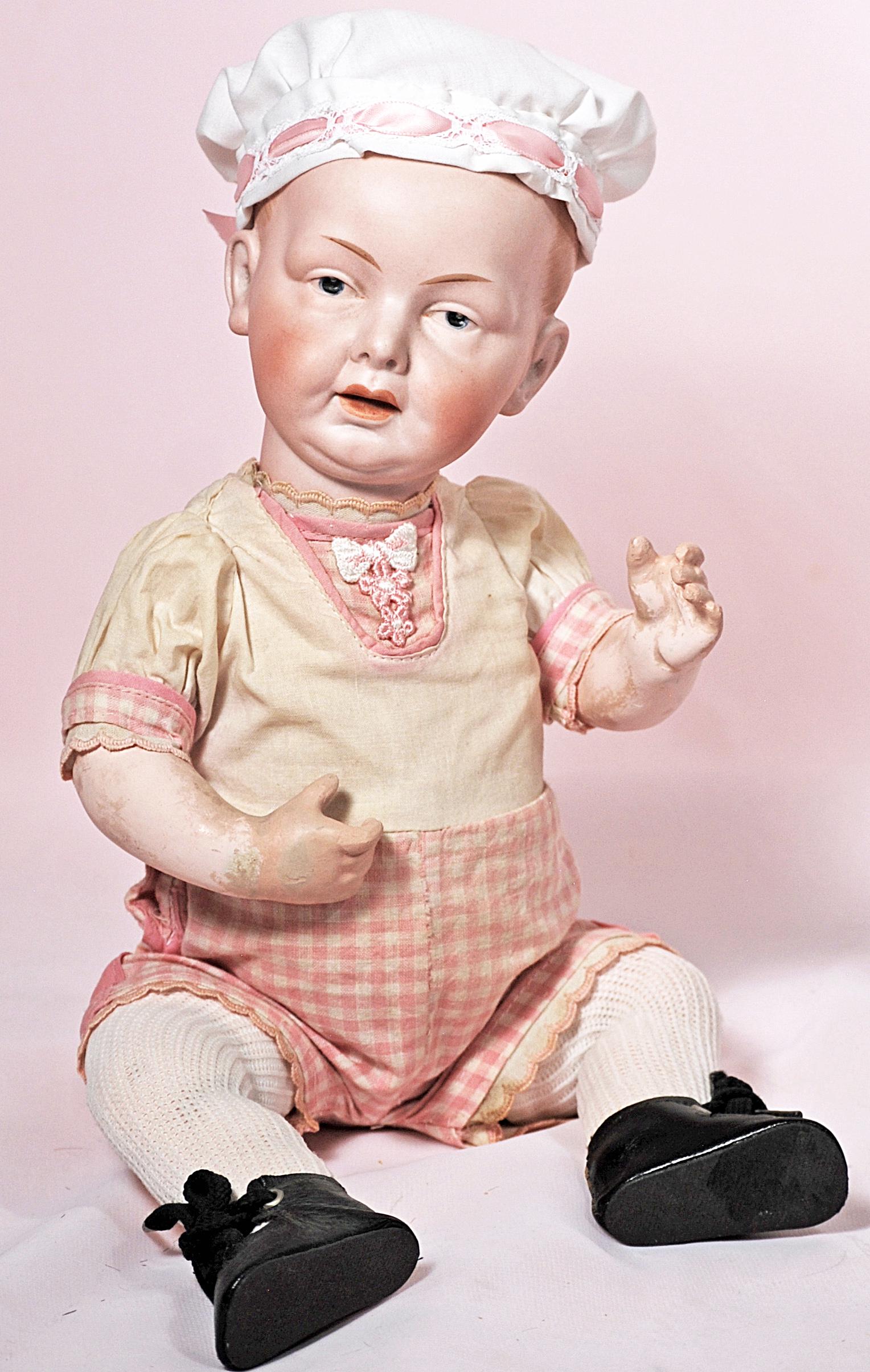 GERMAN BISQUE CHARACTER BABY DOLL "EINCO" BY EISENMANN (1 of 1)