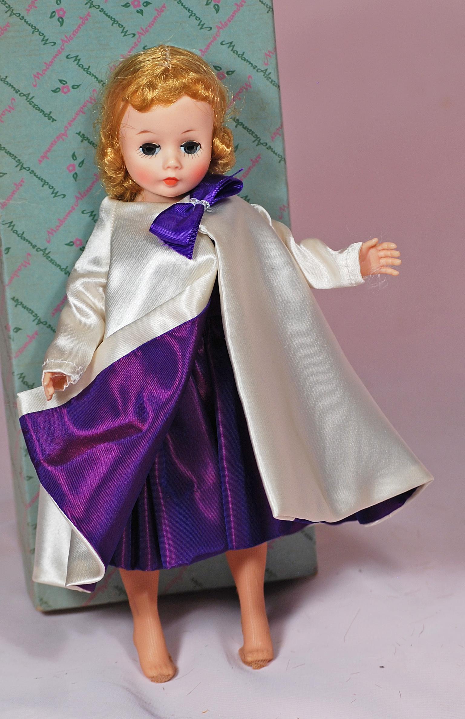 ALEXANDER CISSETTE IN PURPLE SATIN COCKTAIL DRESS WITH (1 of 1)