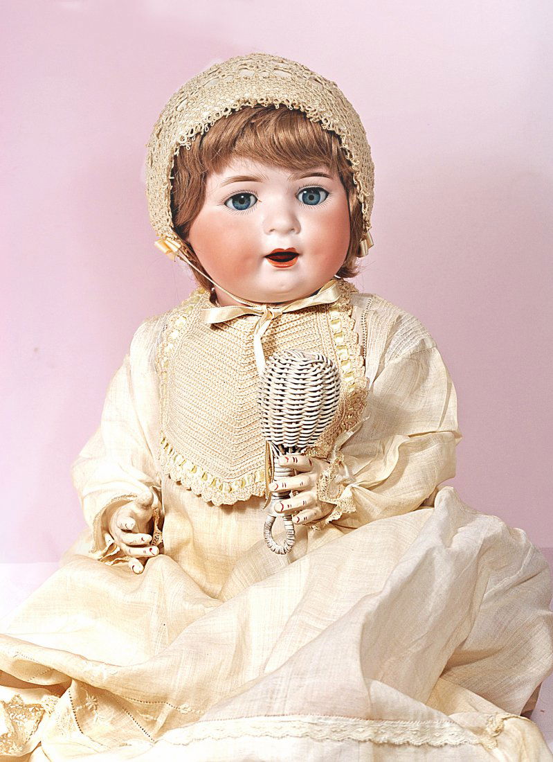 LARGE GERMAN BISQUE CHARACTER BABY BY E. HEUBACH (1 of 1)