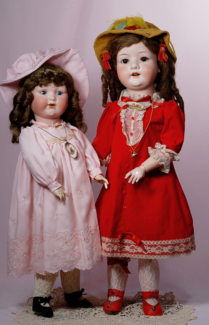 TWO GERMAN BISQUE DOLLS (1 of 1)