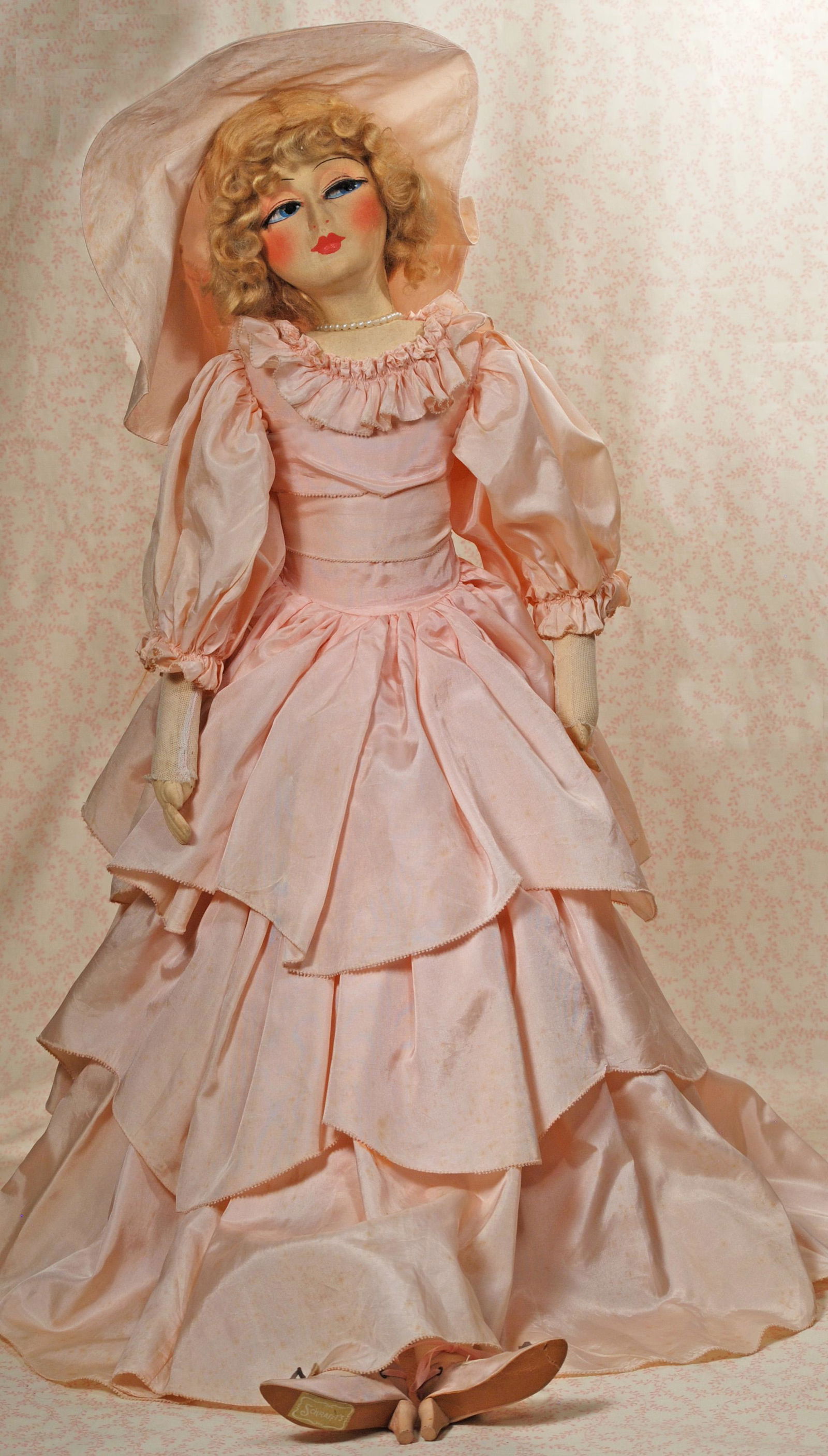 1930S CLOTH BOUDOIR DOLL (1 of 2)