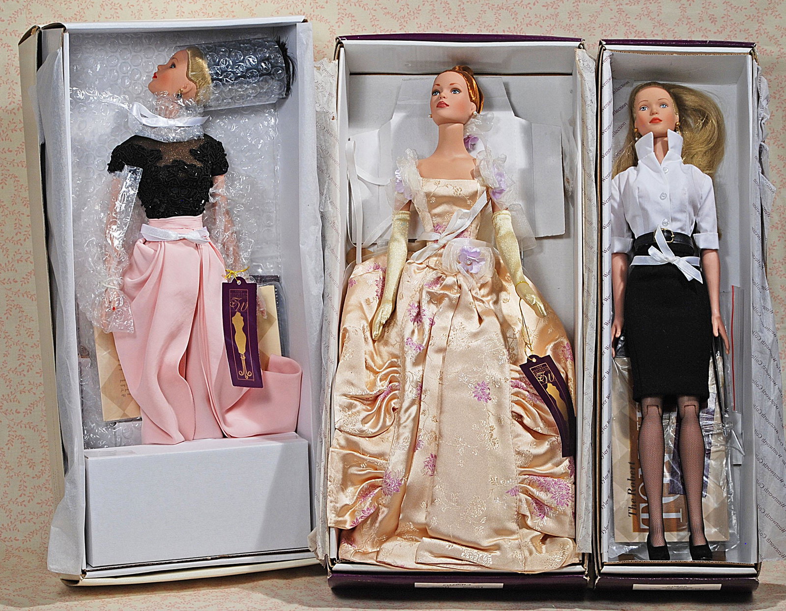 THREE ROBERT TONNER TYLER WENTWORTH DOLLS.: THREE ROBERT TONNER TYLER WENTWORTH DOLLS. Includes: Vienna Waltz, Fleur du Mal, and Signature Style; all mint-in-box.