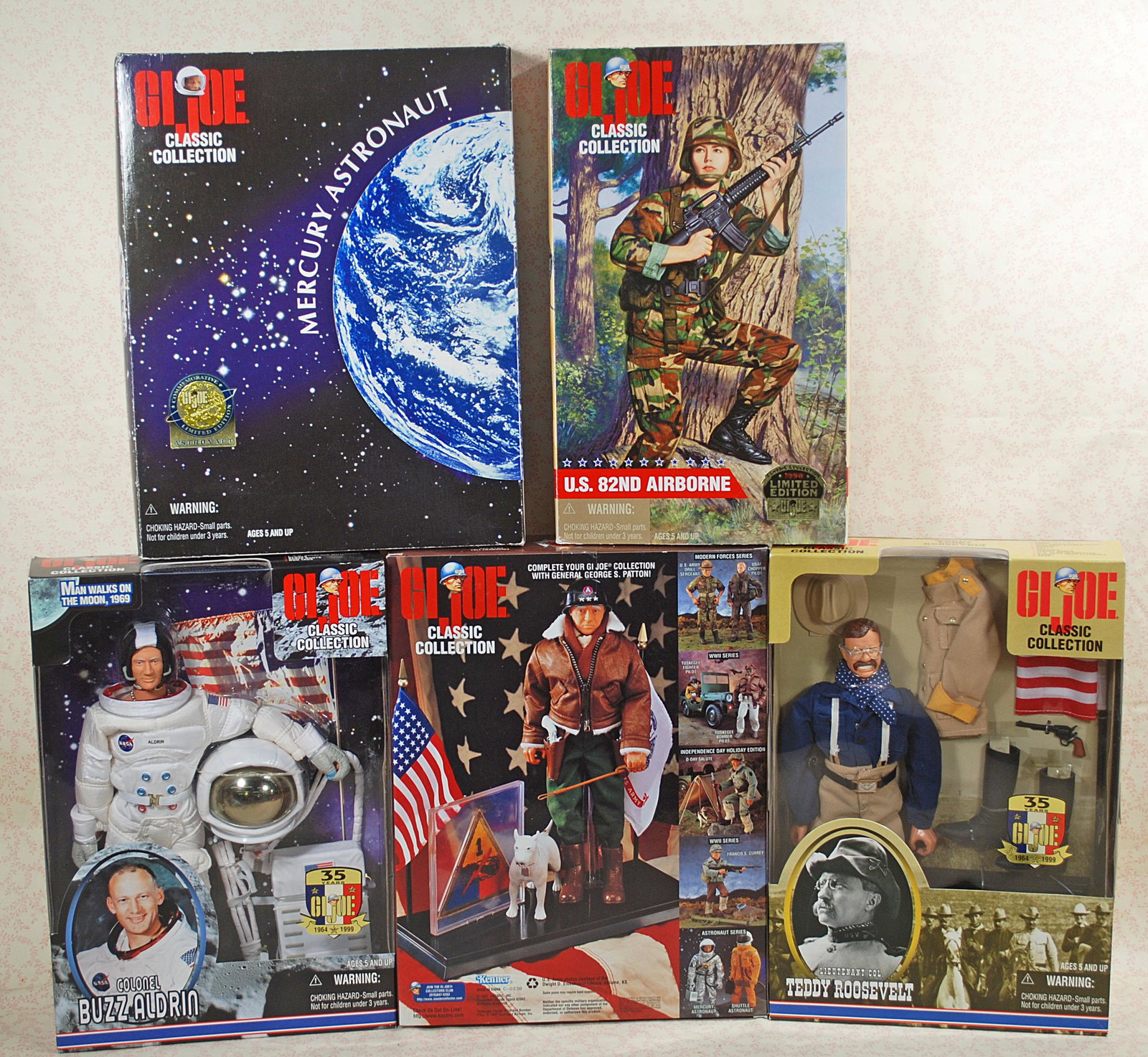 EIGHT G. I. JOE CLASSIC COLLECTION FIGURES.: EIGHT G. I. JOE CLASSIC COLLECTION FIGURES. All mint-in-box.