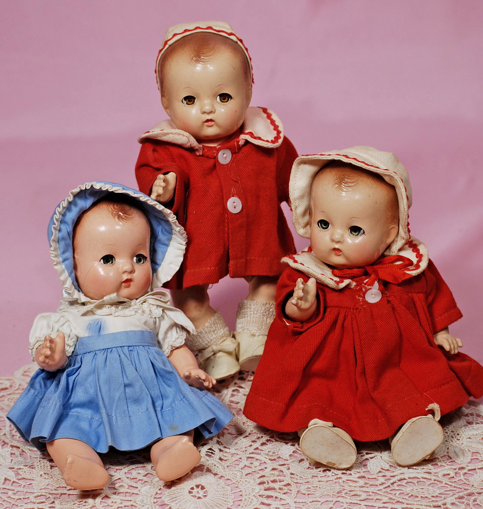 THREE EFFANBEE PATSY BABYETTE DOLLS (1 of 1)