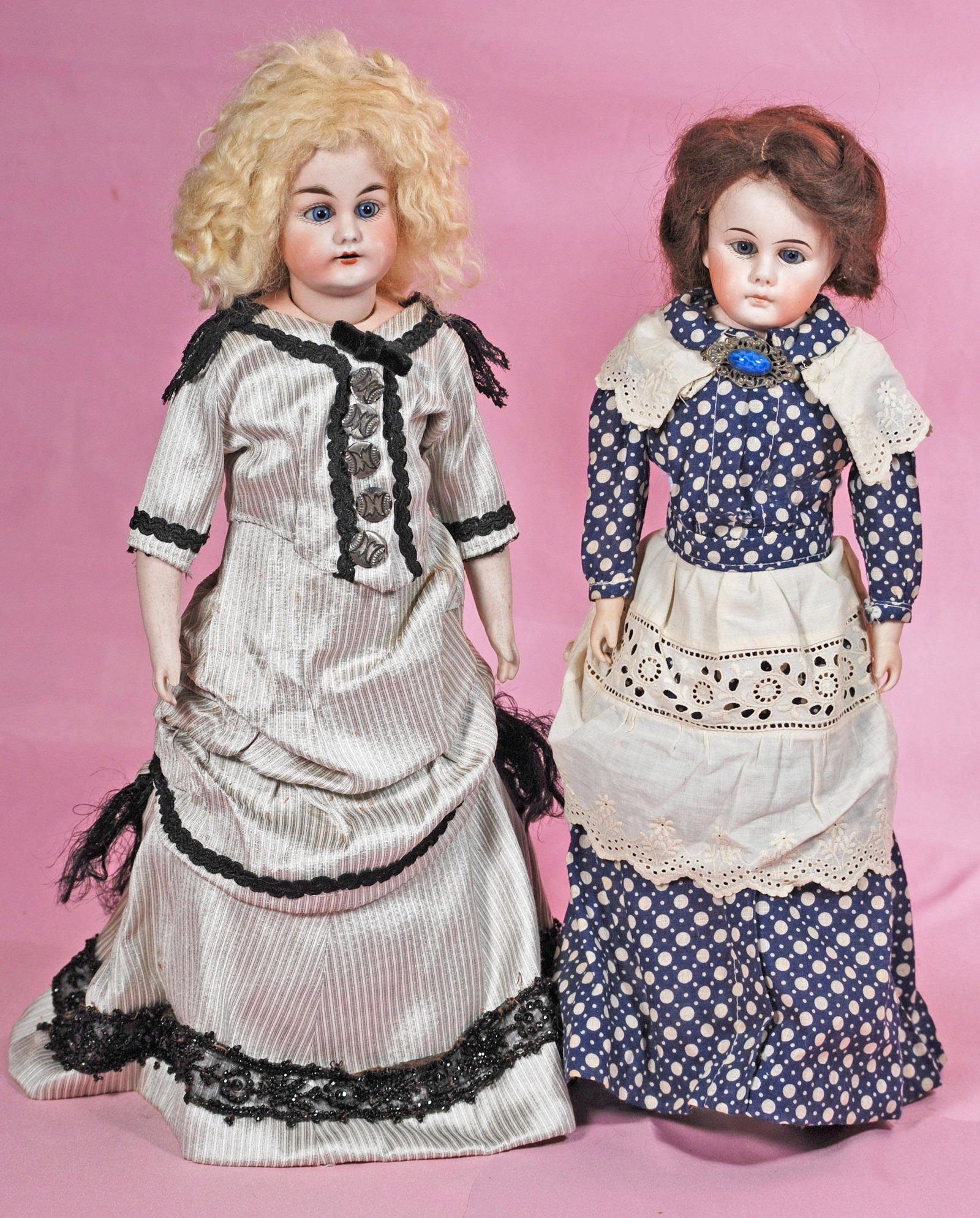 TWO GERMAN BISQUE DOLLS (1 of 1)