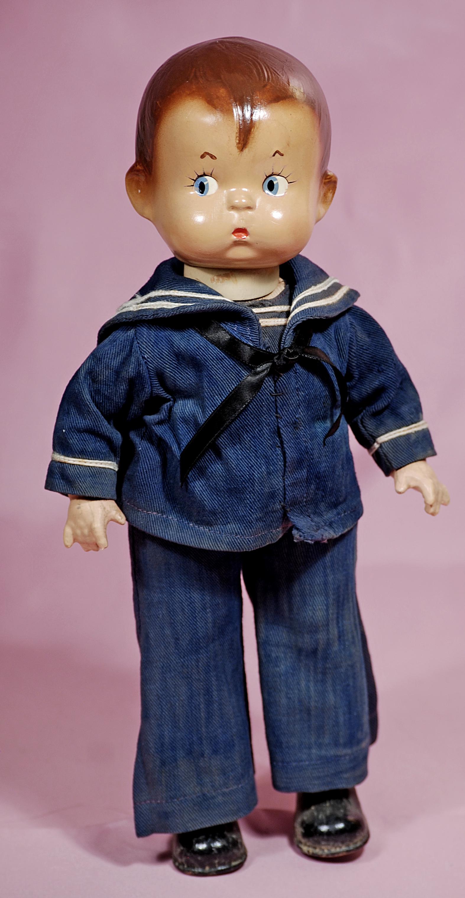 COMPOSITION SKIPPY BY EFFANBEE IN ORIGINAL SAILOR SUIT (1 of 1)