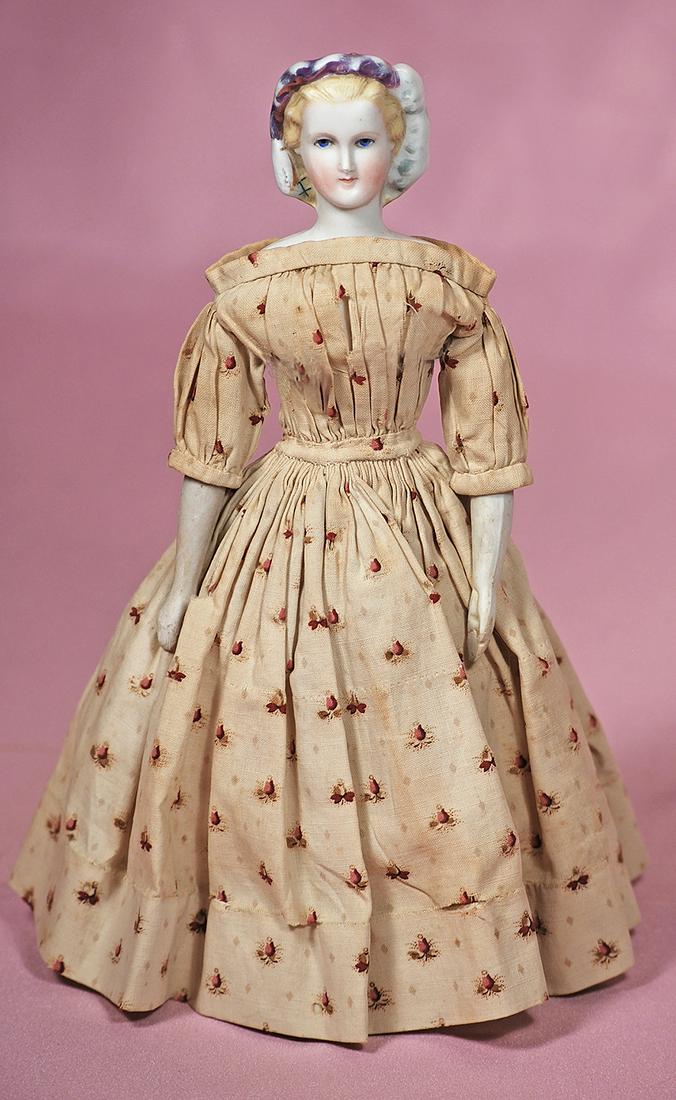 GERMAN BISQUE LADY WITH SCULPTED HAIR AND ELABORATE (1 of 2)