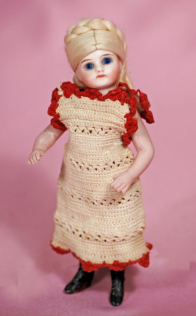 GERMAN ALL-BISQUE MIGNONETTE WITH LONG BLACK STOCKINGS. (1 of 1)