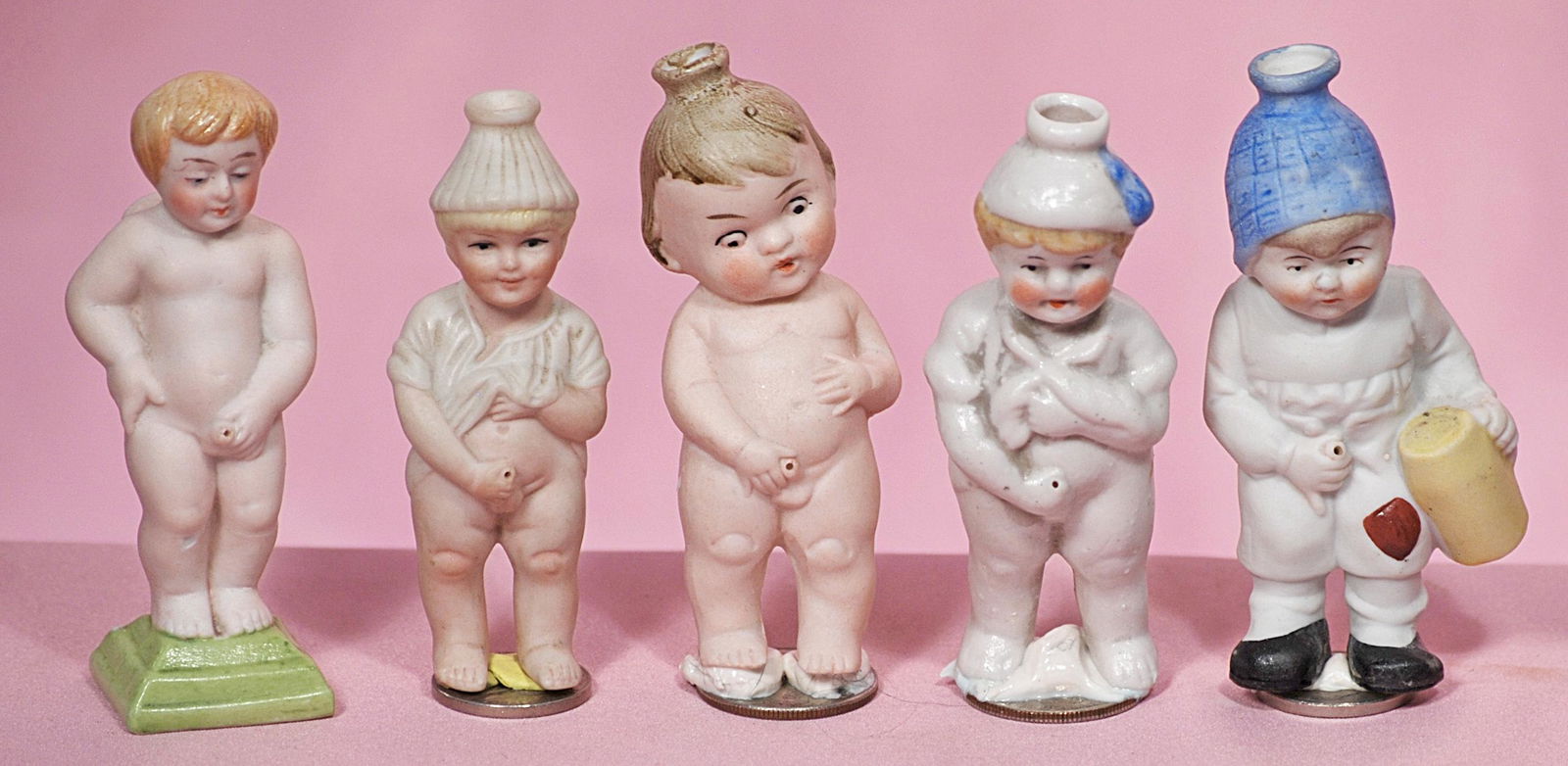 FIVE GERMAN NOVELTY FIGURES (1 of 1)