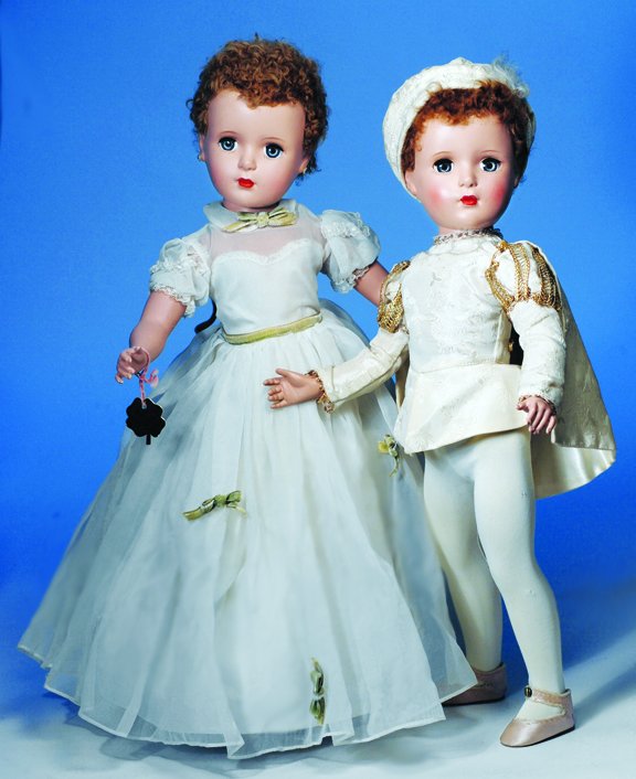 MARY MARTIN HARD PLASTIC DOLL BY ALEXANDER. 18".: MARY MARTIN HARD PLASTIC DOLL BY ALEXANDER. 18". Hard plastic socket head, five-piece jointed body, lambs wool wig, sleep eyes, applied upper lashes, painted lower lashes, ruby lips, tagged "Madame Al