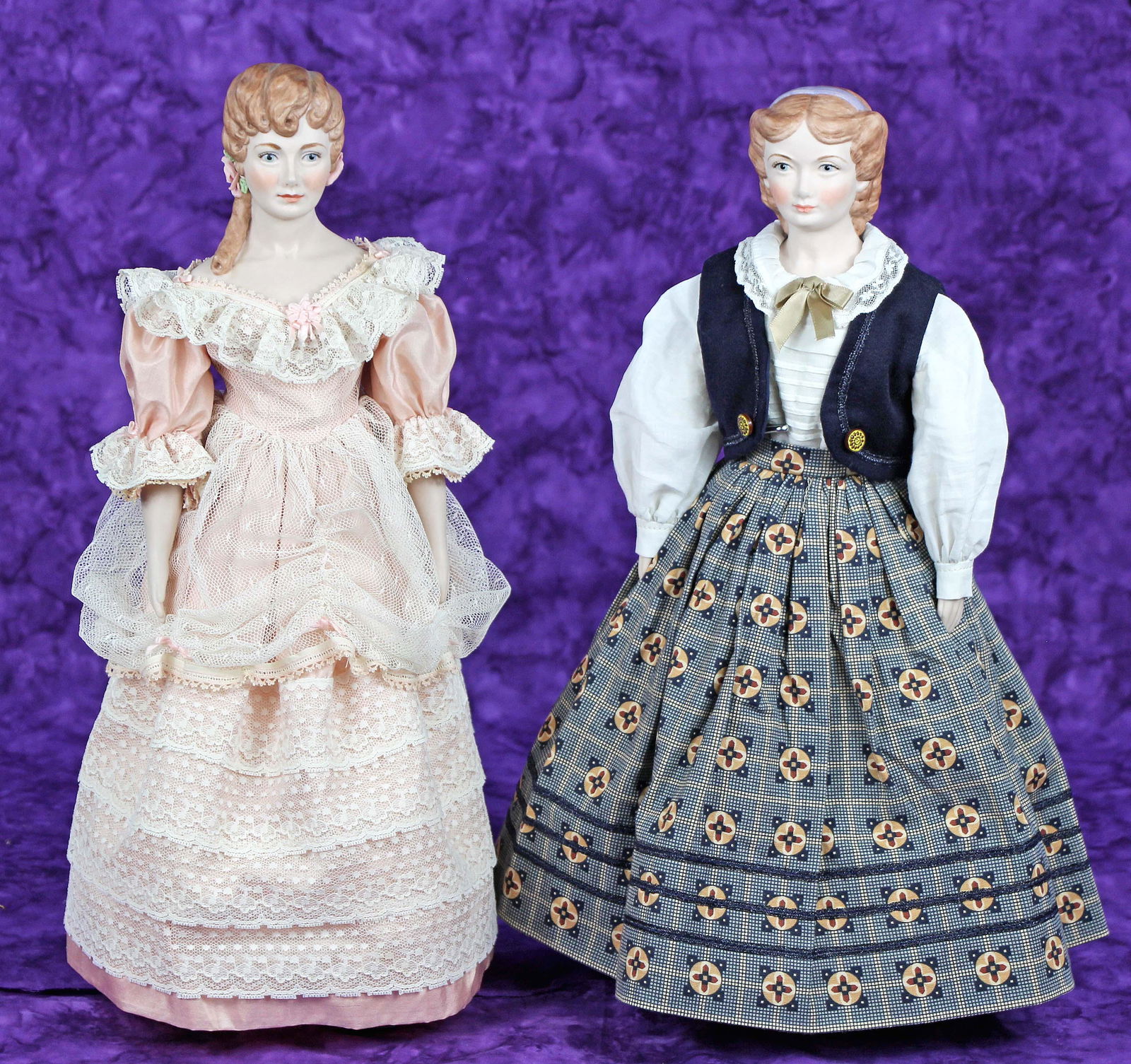 TWO FAWN ZELLER SOUVERNIR DOLLS (1 of 1)