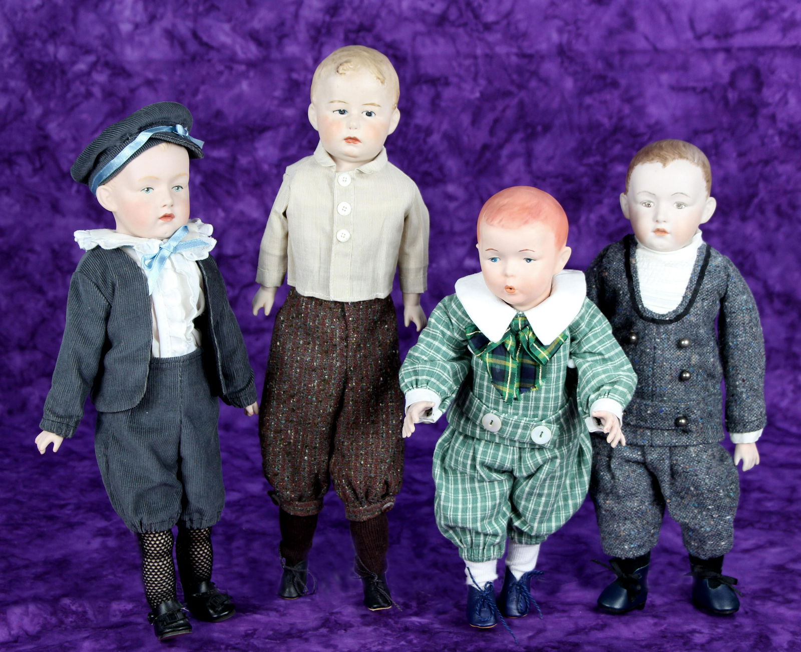 FOUR HEUBACH REPRODUCTION DOLLS (1 of 1)