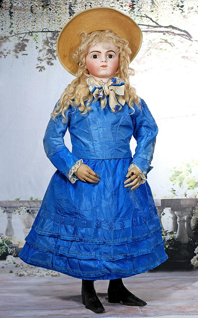 RARE, GRAND-SIZE FRENCH BISQUE BRU BEBE AS MANNEQUIN (1 of 2)