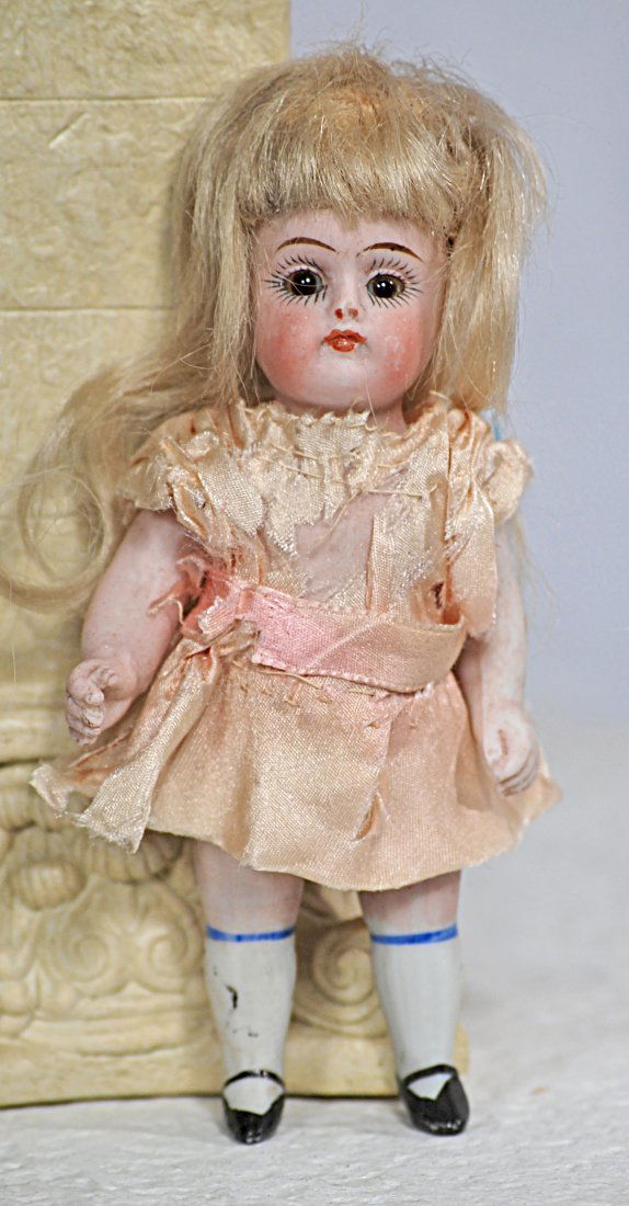 MINIATURE GERMAN ALL-BISQUE DOLL, 150, BY KESTNER (1 of 1)