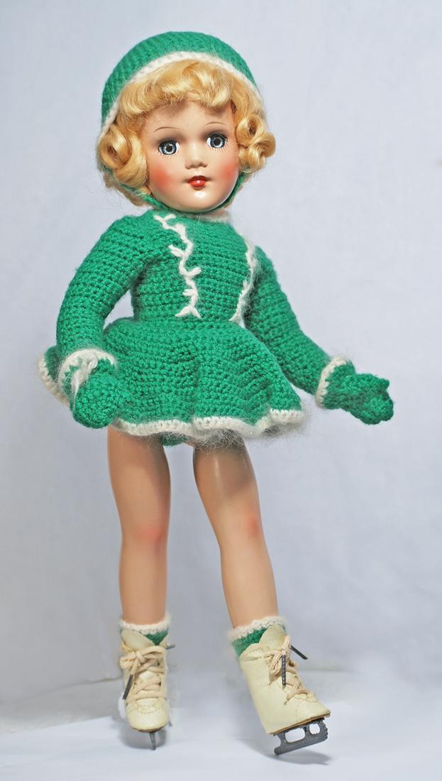 BLONDE-HAIRED MARY HOYER DOLL IN ORIGINAL SKATING (1 of 1)