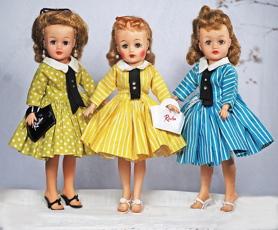 THREE IDEAL LITTLE MISS REVLON DOLLS (1 of 1)