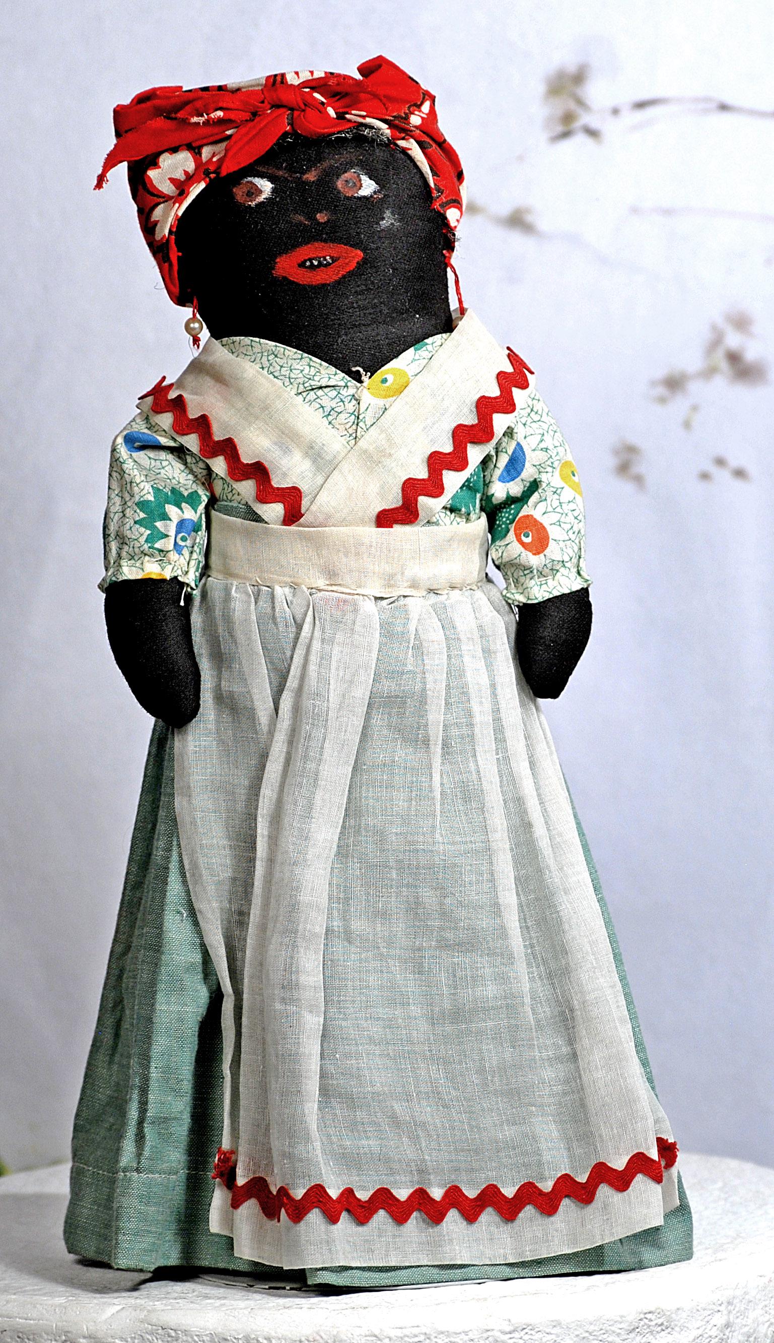 BLACK CLOTH FOLK DOLL (1 of 1)